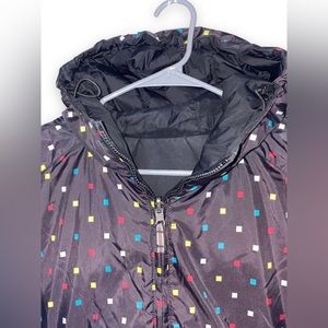 𝅺Burton DryRide Reversible Down Coat Ski Snowboard Puffer Black Dots XL